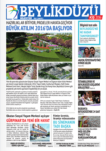 Beylikdüzü Belediye Gazetesi Kış 2016