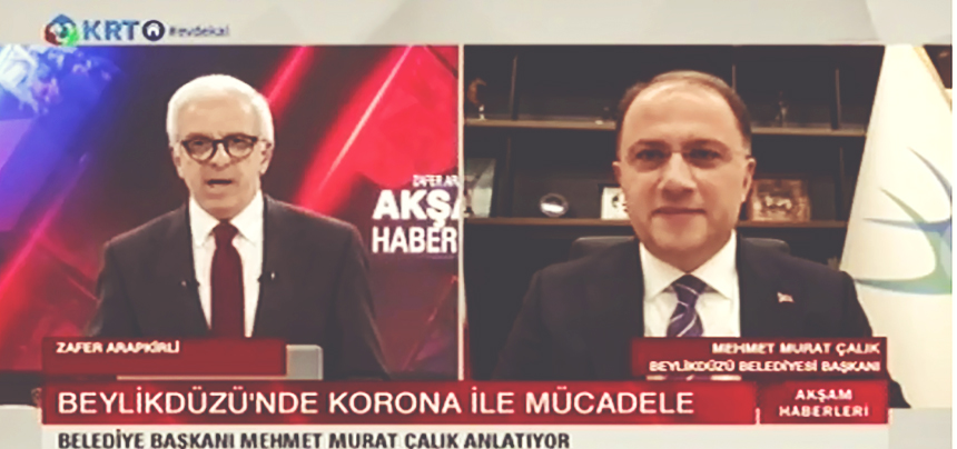 BAŞKAN ÇALIK, KRT TV’DE CANLI YAYINA KATILDI