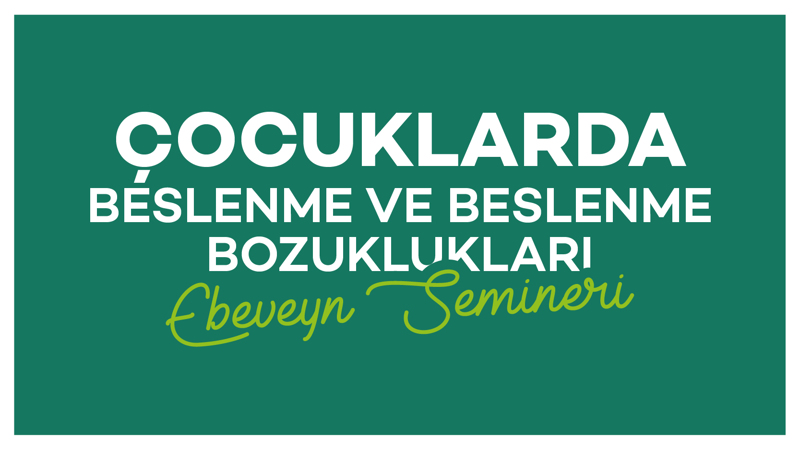 Çocuklarda Beslenme ve Beslenme Bozuklukları