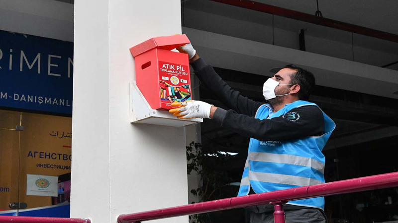 Beylikdüzü’nde Piller Doğaya Karışmadan Geri Dönüşüme Kazandırılıyor